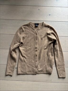 Camel cashmere cardigan
